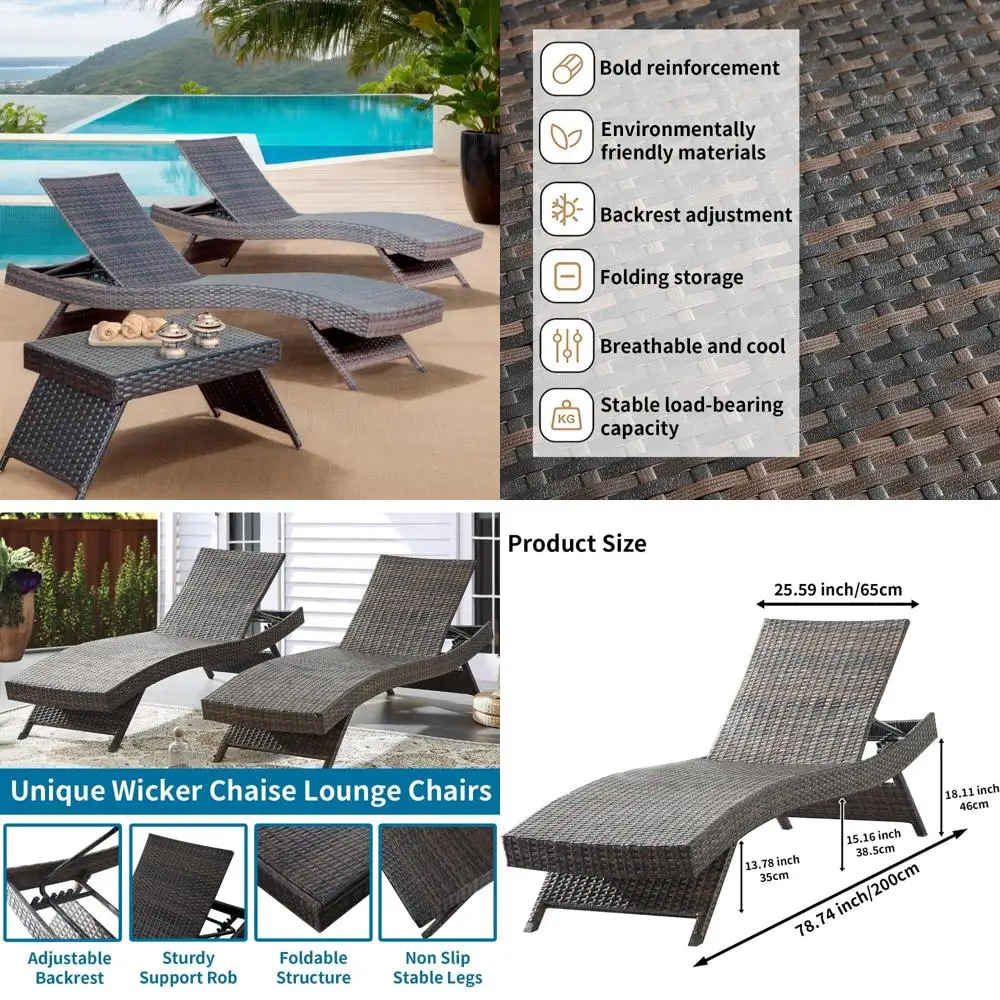 "Patio Wicker Recli… - image