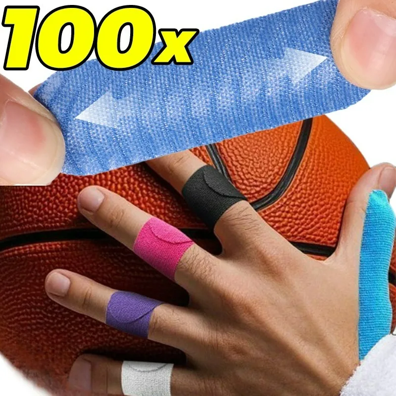 5-100pcs Sports Finger Protector Wraps Elastic Breathable Tape for Sports Climbing Outdoor Toe Support DIY Protector Accessories