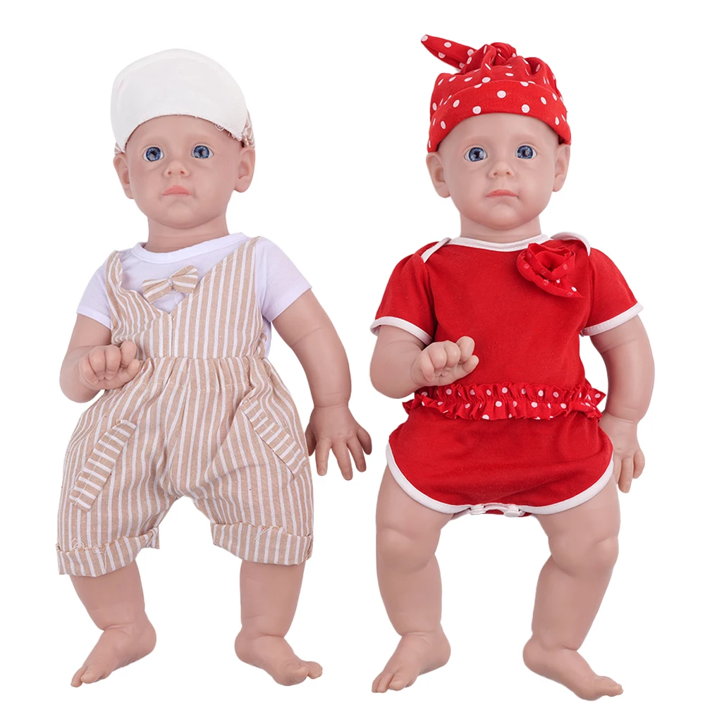 IVITA WG1583 50cm 4.29kg 100% Full Body Silicone Reborn Baby Dolls 3 Colors Eyes Choices Realistic Baby Doll for Children Toys