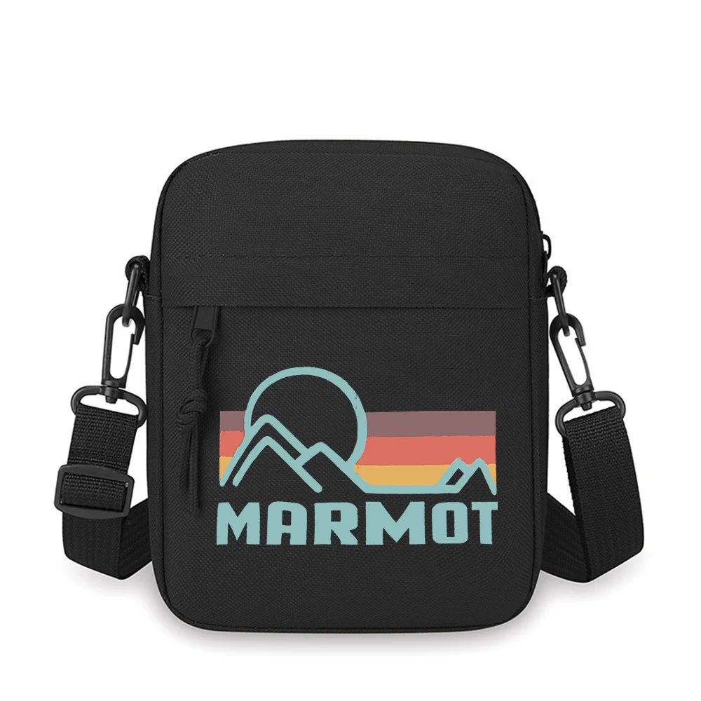 

Mountains,sun,graphic design,text logo. Men Crossbody Bag Single Shoulder Women Cartoon Anime Film Printing Design Unisex