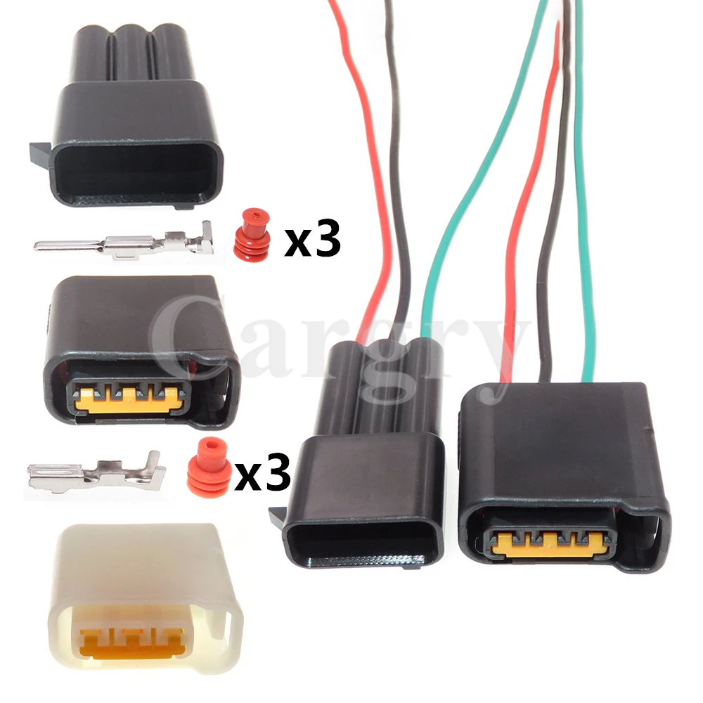 1 Set 3P FW-C-D3F FW-C-D3F-B AC Assembly Car Ignition Coil High Voltage Package Wire Cable Socket for Toyota Auto Connector