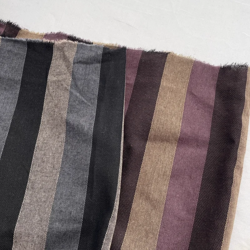 

Colorful striped cotton fabric for shirt dress diy handmade fabric