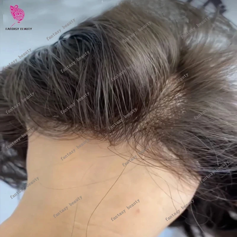 

Незаметный мужской парик-накладка из натуральных волос MicroSkin, 80% плотность, 0.02 мм, ультратонкий, светло-коричневый, темно-коричневый, серый, с естественной линией роста волос