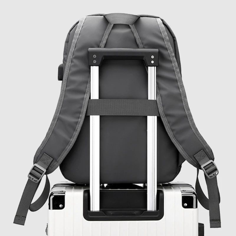 Large Capacity Bookbag Laptop Backpack with USB Charging Port Travel Rucksack Daypack College School Bag for Student