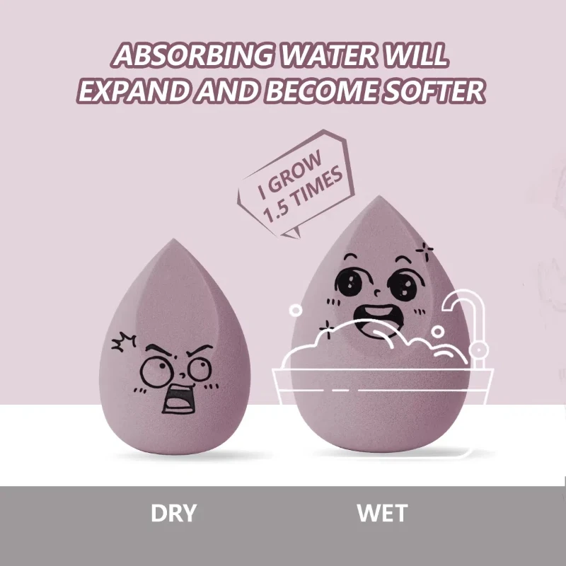 12pçs conjunto de ferramentas de maquiagem esponja triângulo pó puff dedo sopro de ar para maquiagem impecável ferramenta de beleza