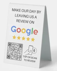 Custom NFC Google Review Sign with QR Code Acrylic Social Media Plate Google Review Card Promote Your Business Dropshipping