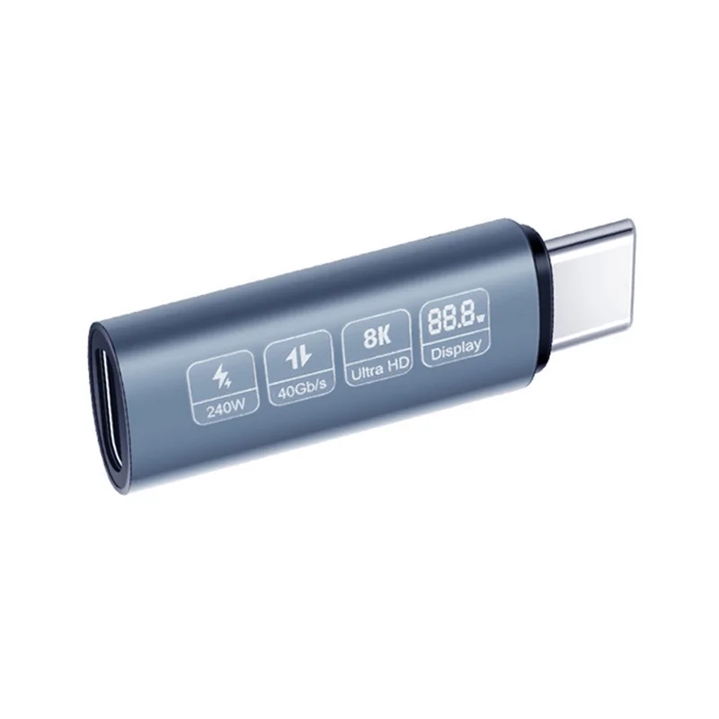 

Compact USB C OTG Adapter Type C To USB Type-C 40Gbps 240W Digital Display OTG Adapter Data Transfer Adapter