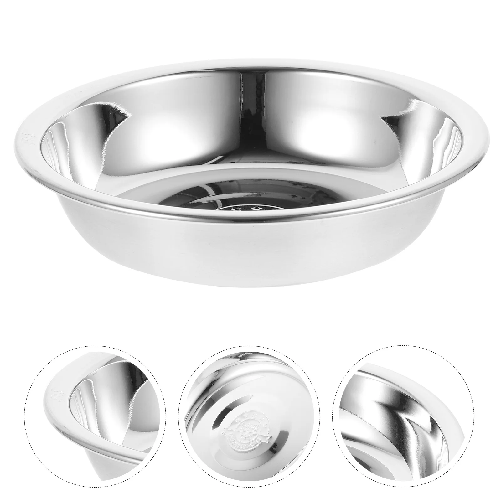 

5Pcs Stainless Steel Pet Bowl Smooth Surface Polishing Design Safe Round Edges Cat Feeder Dog Bowl Pet Supply Puppy Feeder