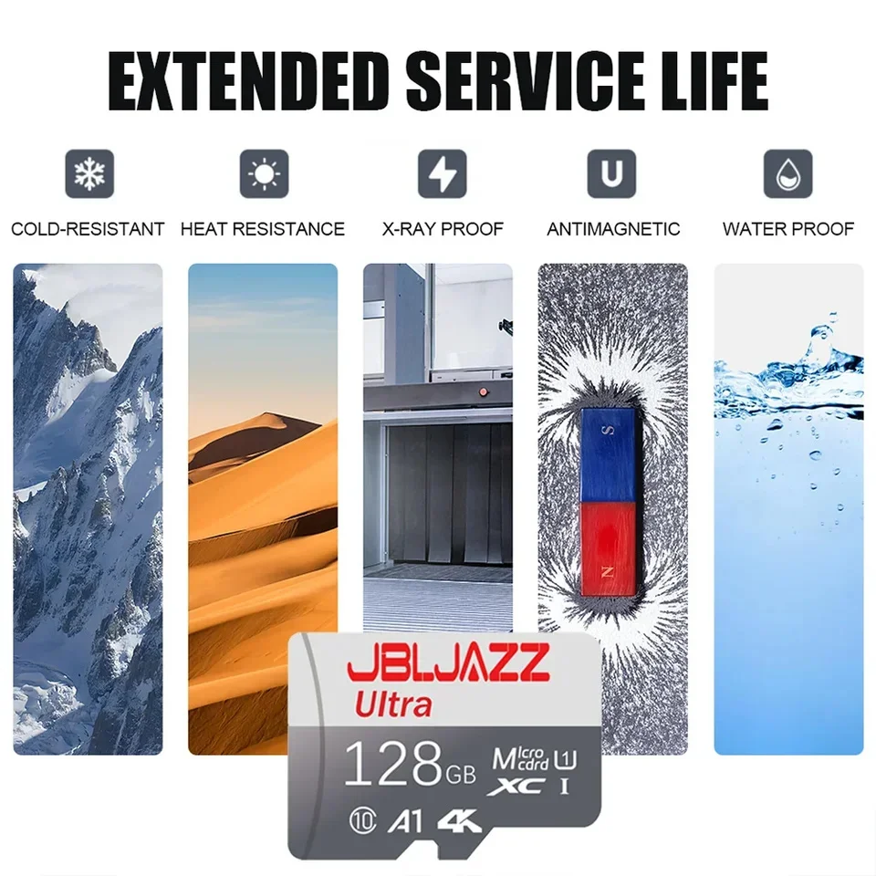 Reliable Quality V30 512GB SD Cards TF Cards Memory Card Micro TF SD Card 256GB Long Lasting 128GB 64GB for Gaming/Phone view 5