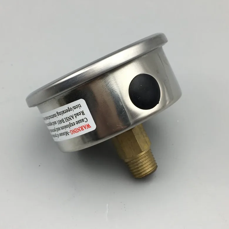 YN-60Z Axial Shockproof Pressure Gauge Without Edge Vacuum Gauge Shockproof Oil Pressuregauge Hydraulic Gauges 0-10KG