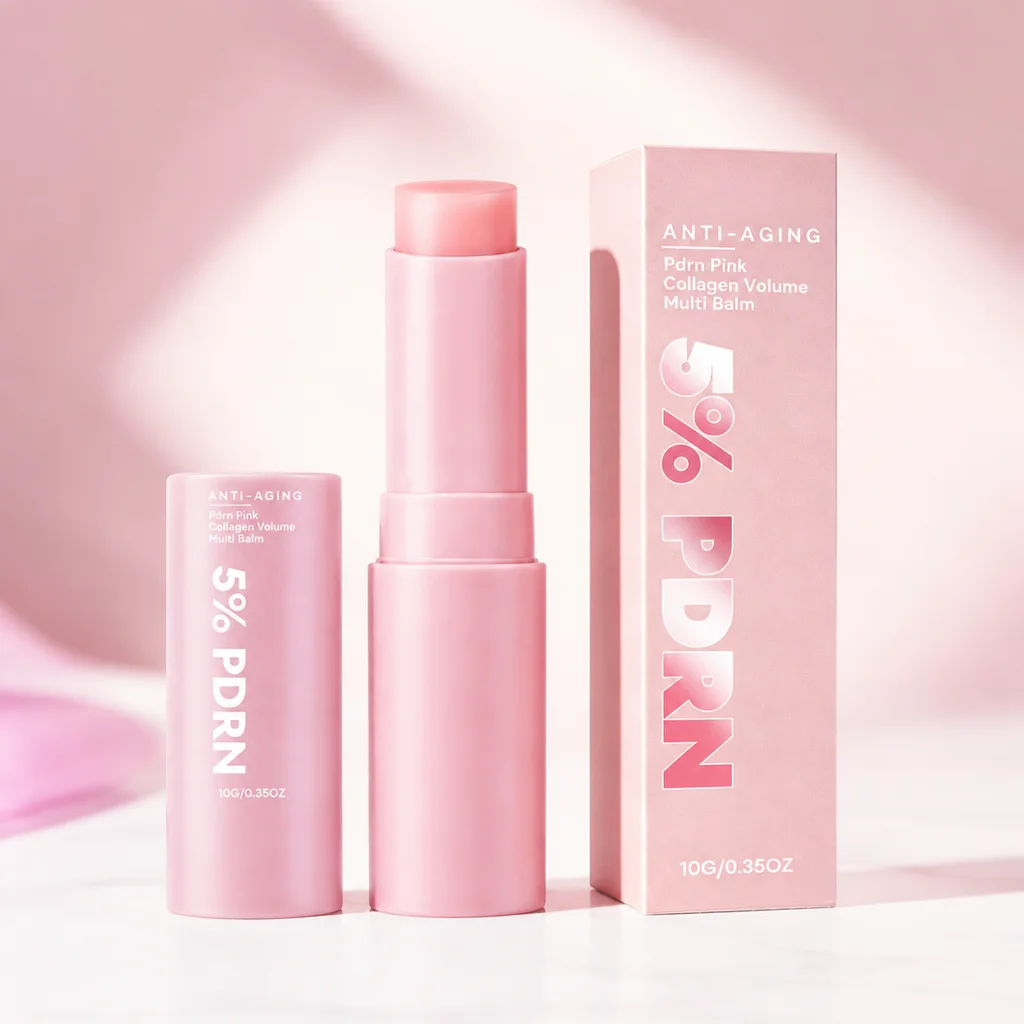 PDRN Pink Collagen Volume Multi Balm Stick Face & Body Balm for Under-Eyes, Neck Forehead, Smile Lines Radiance Care K-Beauty