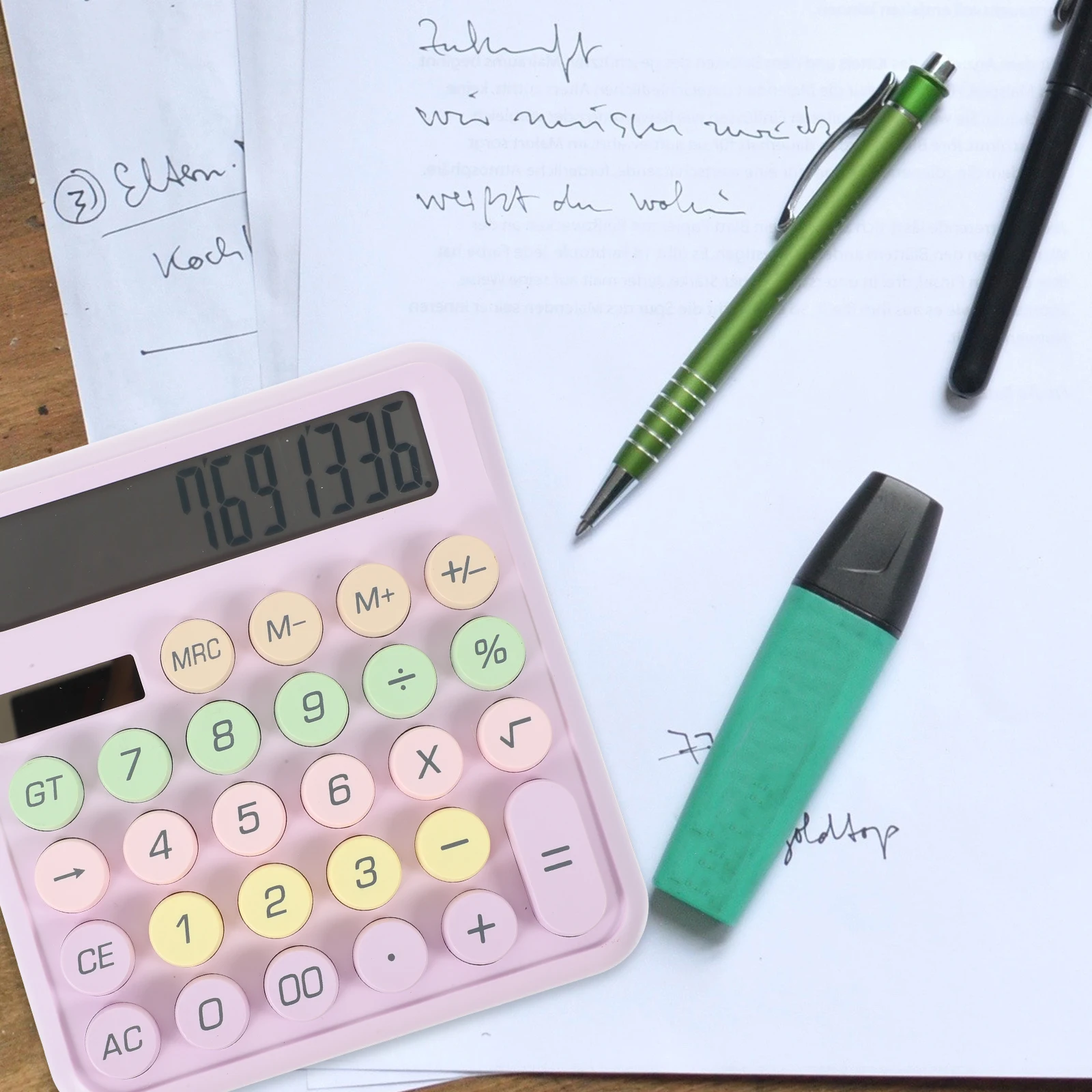 

Basic Calculator Portable Powered Mini Design for School Office Use Cute Small Electronic Calculation Tool for Students