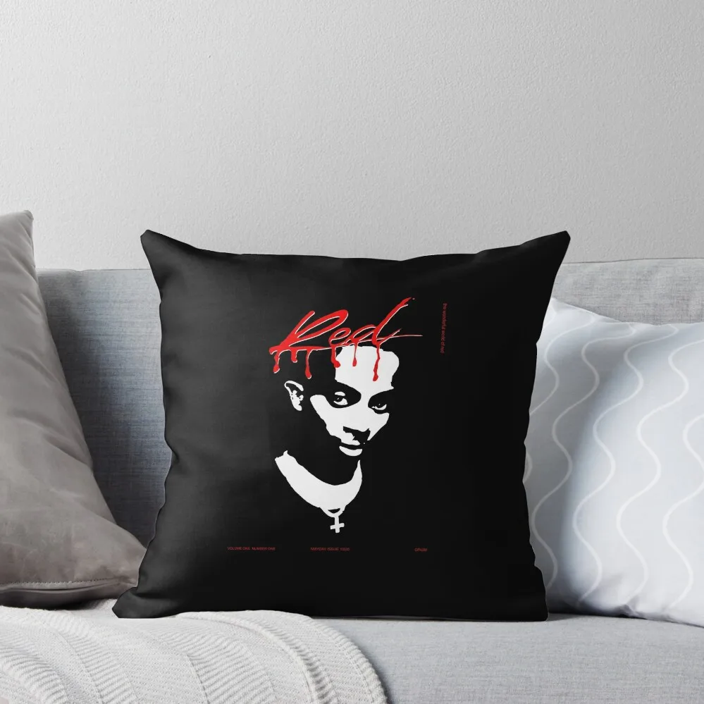 Whole Lotta Red, Carti Throw Pillow Decorative Cushions For Luxury Sofa Anime Luxury Living Room Decorative Cushions pillow