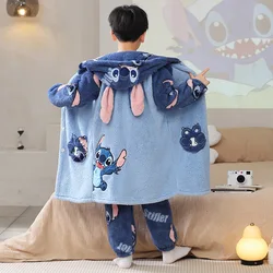 Children's Pajamas Girls Winter Girl Set Loungewear Pajama Sets Child Sleepwear Robe Clothing Mother Kids