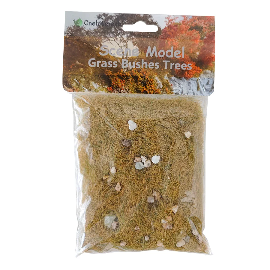 30g tuf de grama estática em miniatura e pedra para ho n oo diy modelo fazendo mesa de areia layout de trem ferroviário/cenário militar/diorama