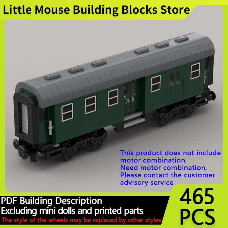 

City Car Model MOC Building Bricks 2nd Class Compartment Conversion Car Modular Technology Gifts Holiday Assemble Children Toys