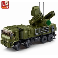NEW Sluban 659PCS Military Pantsyr-S1S Armored Self Defense System Model Building Blocks Educational Toys for Children