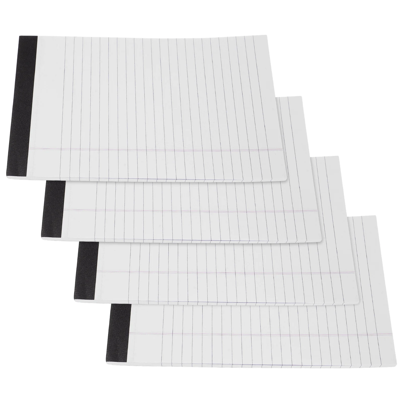 

4 Books A5 White 127x203mm Legal Notepad Lined Paper Tear Off Notes Student Travel Office Teacher Practical Lightweight