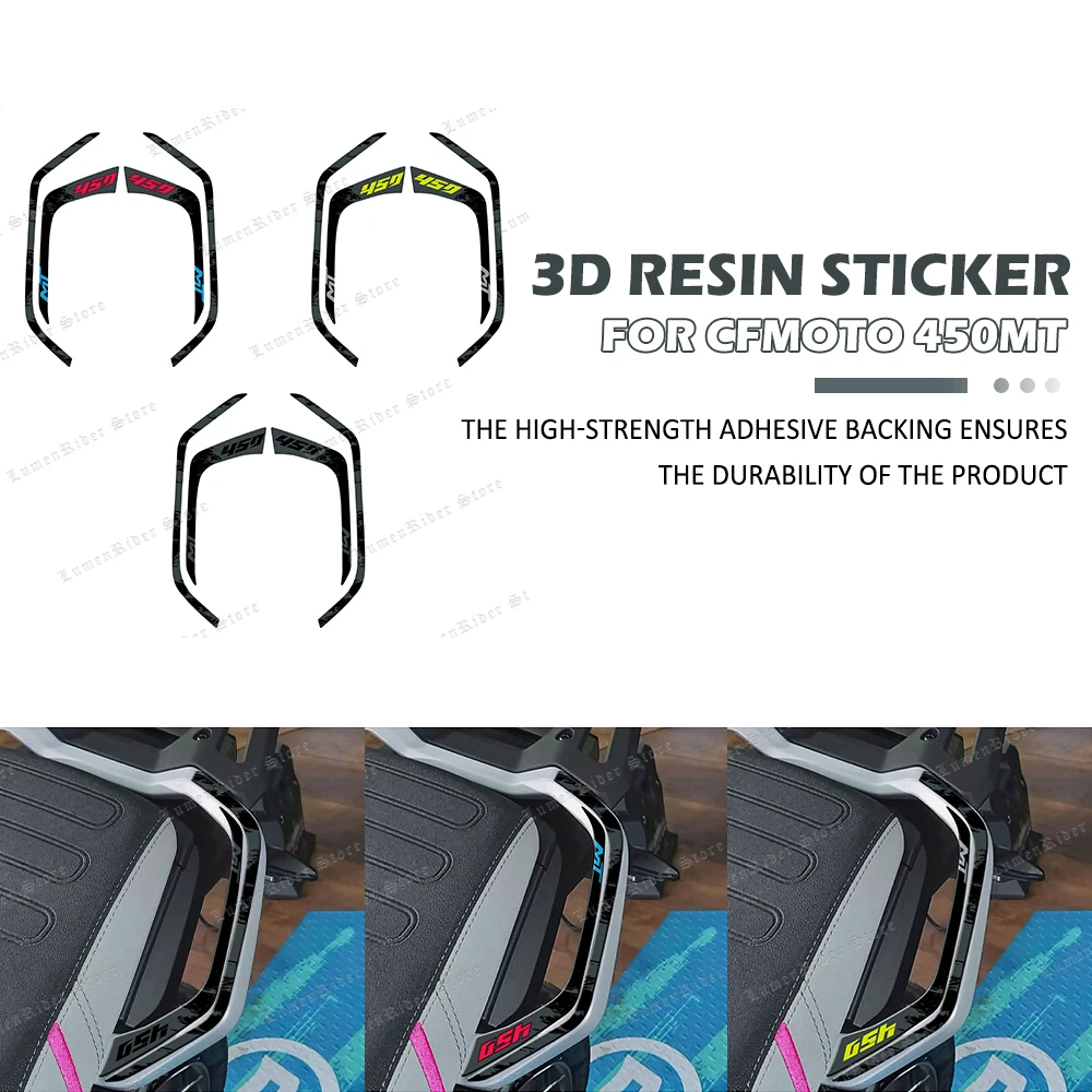 

For CFMOTO 450MT 450mt Motorcycle Accessories Waterproof Protective Handle Sticker 3D Epoxy Resin Protective Sticker