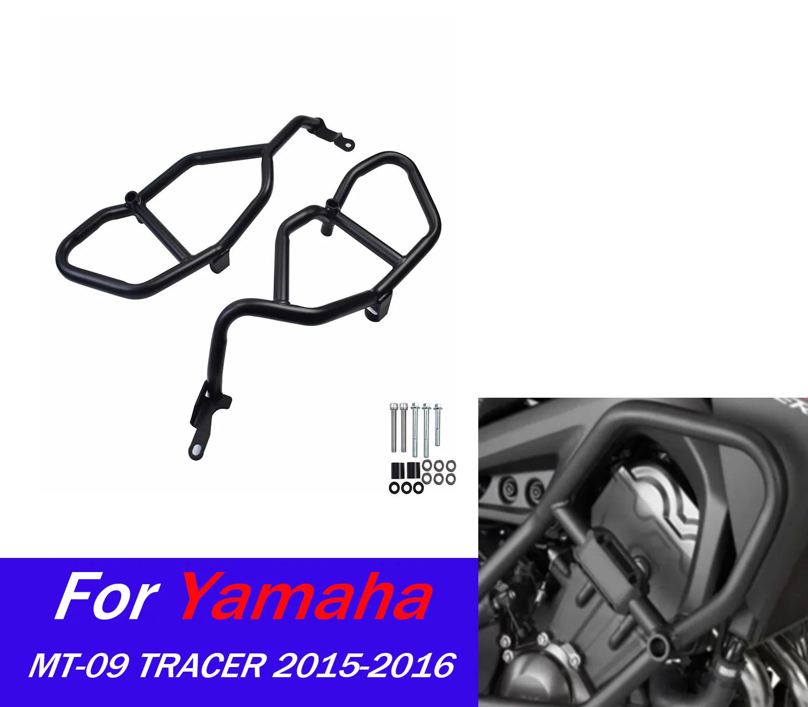 

Motorcycle Engine Crash Bar Bumper Protector Bracket Frame For YAMAHA MT-09 2015-2016 Motorcycle Protective Bracket Accessories