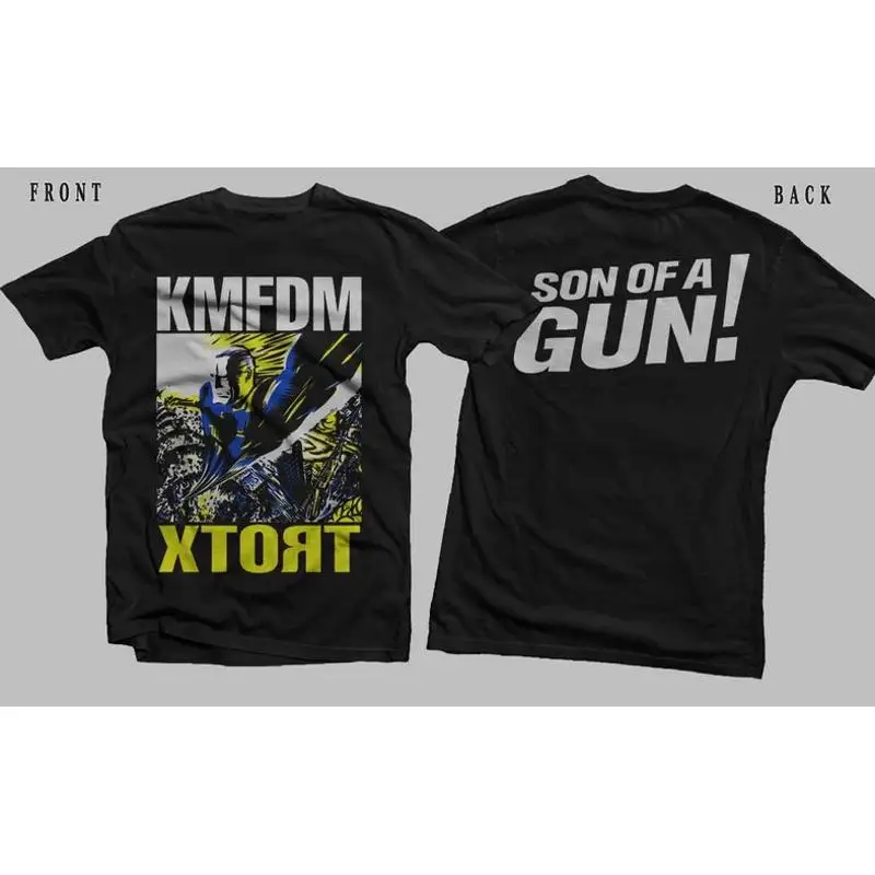 New Dtg Dtf printed T shirt KMFDM Xtort size S M L XL 2 3 4 5XL