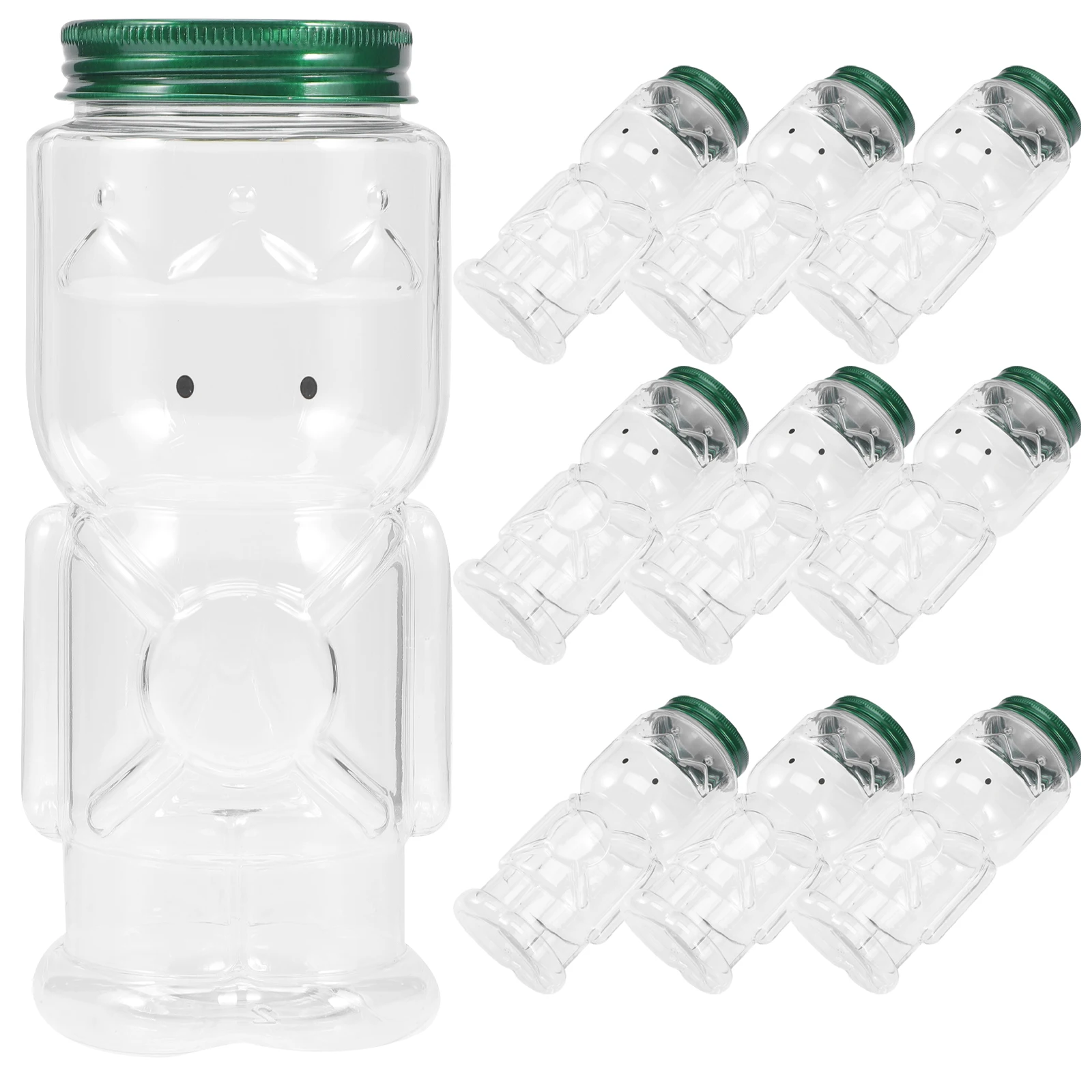 

10pcs Yogurt Cup Plastic Bottle Portable Juice Bottles Reusable Clear Containers For Home Party Travel Smoothie Honey Squeeze