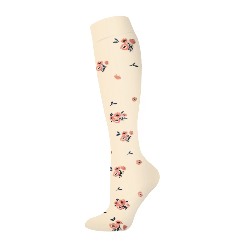 Kompressionsstrümpfe für Damen und Herren, Atmungsaktive Laufsocken, Drucksocken für Fußball, Erwachsenen-Edition, Netzdruck-Socken für Pflegepersonal – Detail 12