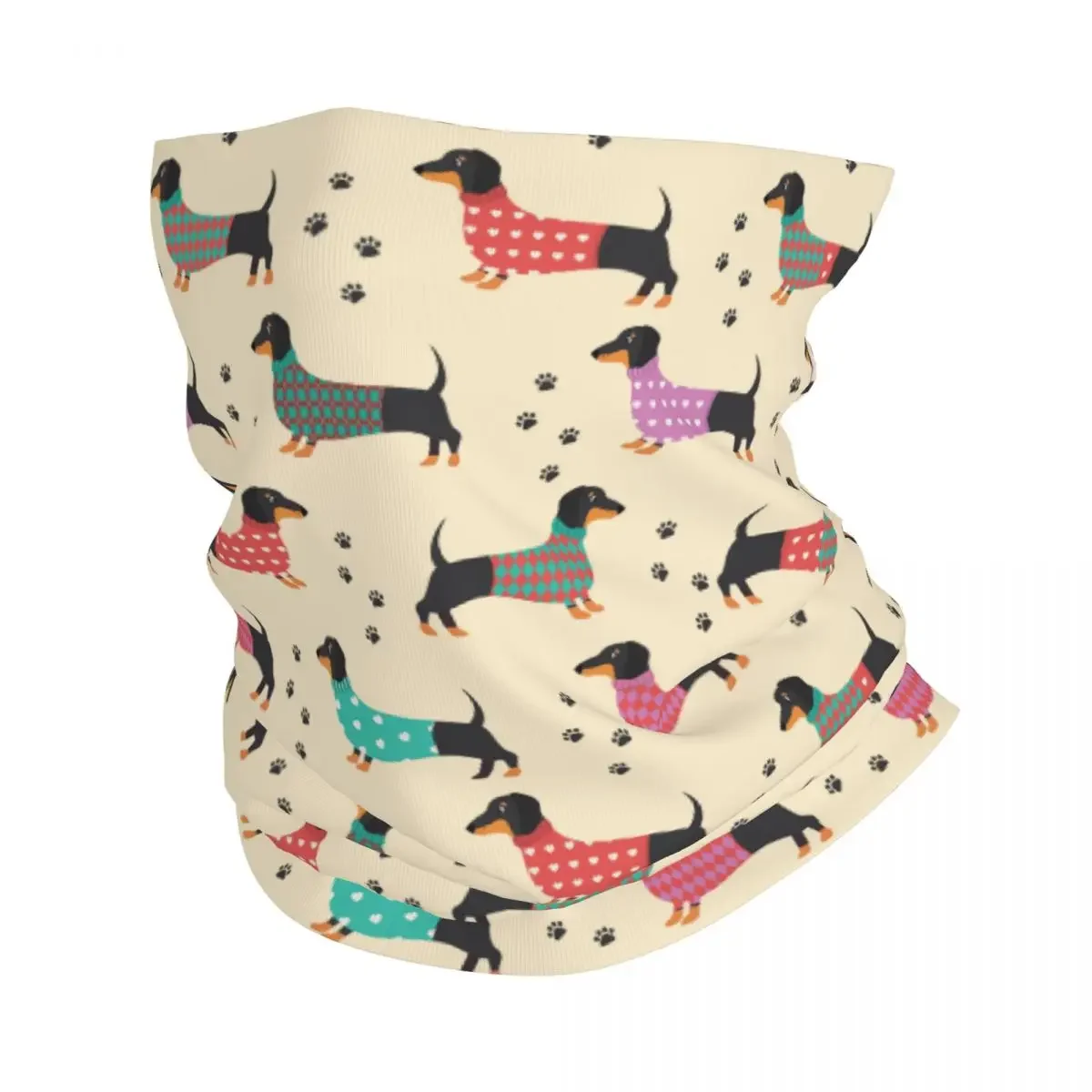 

Симпатичная бандана для собаки таксы на заказ, зимняя теплая повязка на шею, женский ветрозащитный шарф для лица, лыжные гетры, повязка на голову