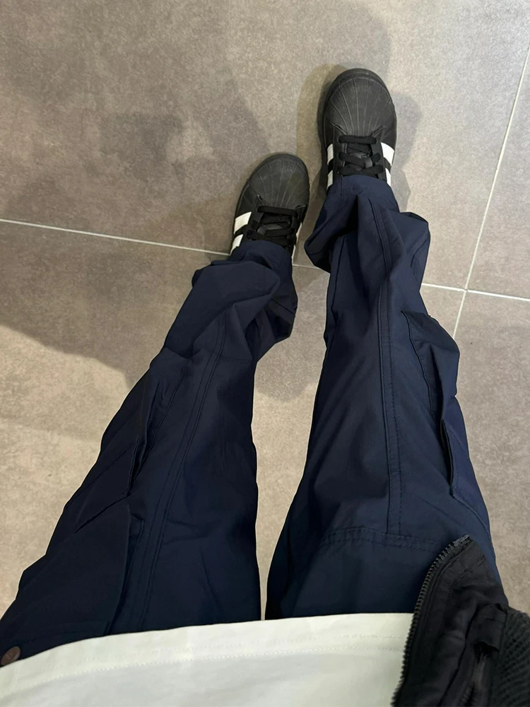 

Синие рабочие брюки мужские летние тонкие американские функциональные спортивные брюки для активного отдыха и альпинизма с множеством карманов, повседневные, прямого кроя