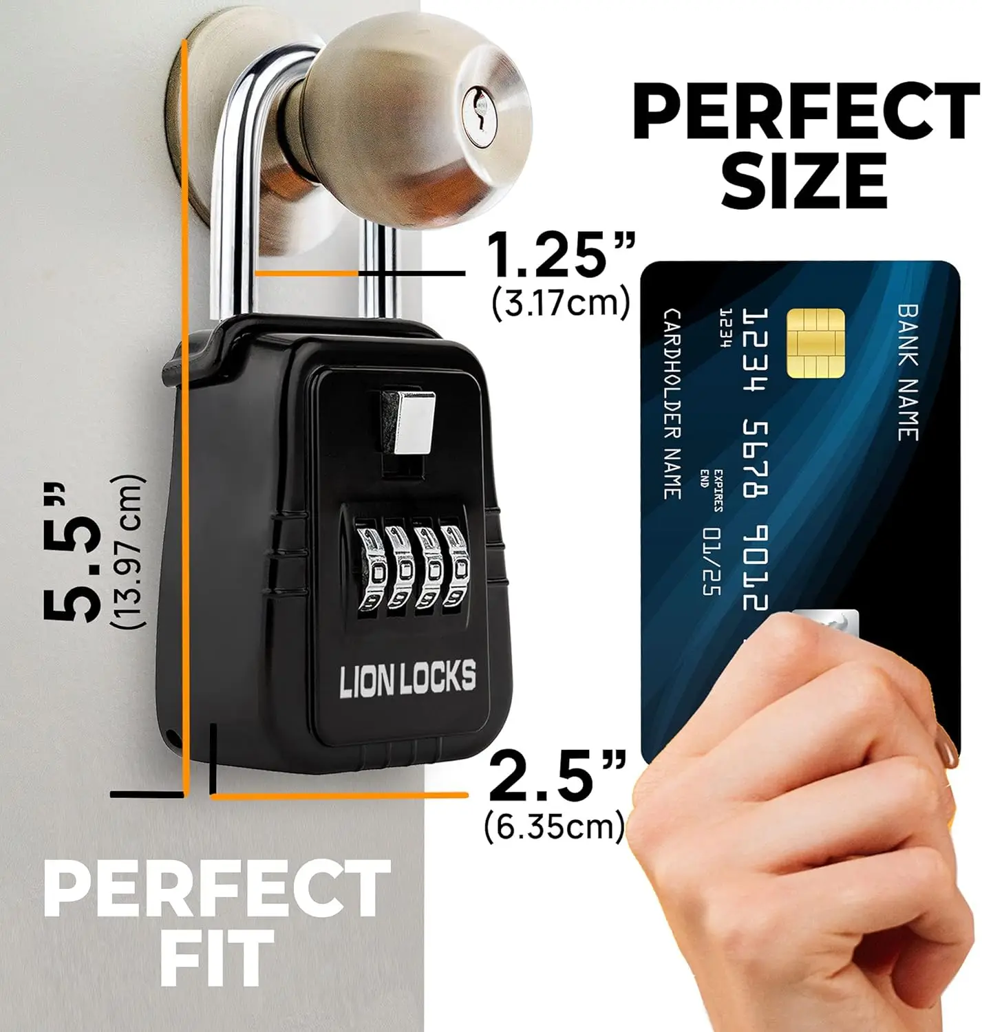 1500 Key Lock Box with Resettable Code, Heavy-Duty Outdoor Lockbox for Keys, Holds 5 Keys (12 Pack, Black)