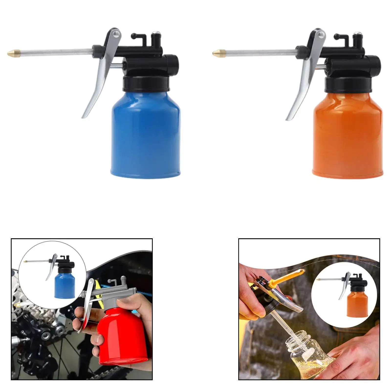 

Ручной насос-дозатор для масла, портативный, прочный, с носиком, долговечный, высококачественный, практичный, для нанесения масла под давлением