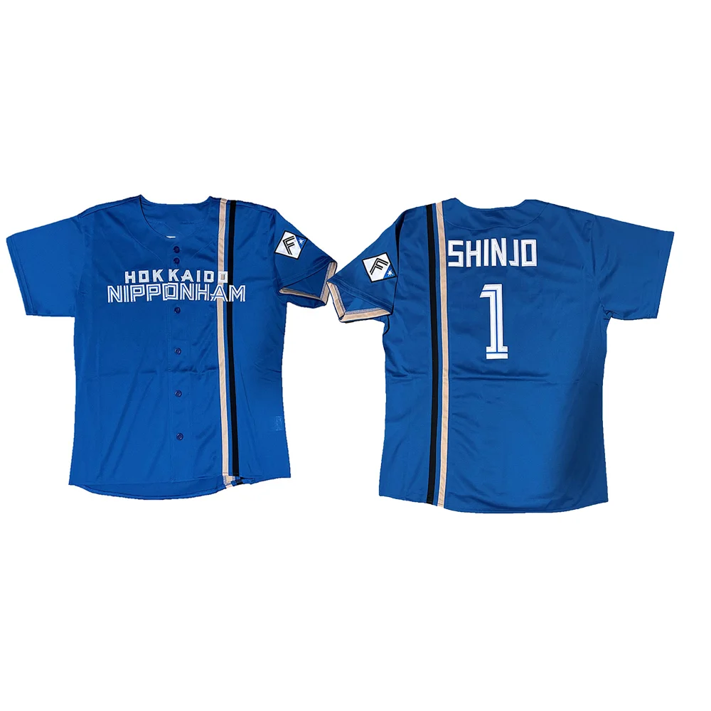 2024 Summer Popular Hokkaido Baseball Shirt Short Sleeve Nippon-ham Men's and Women's Tops Fighters Kids Training Shirt