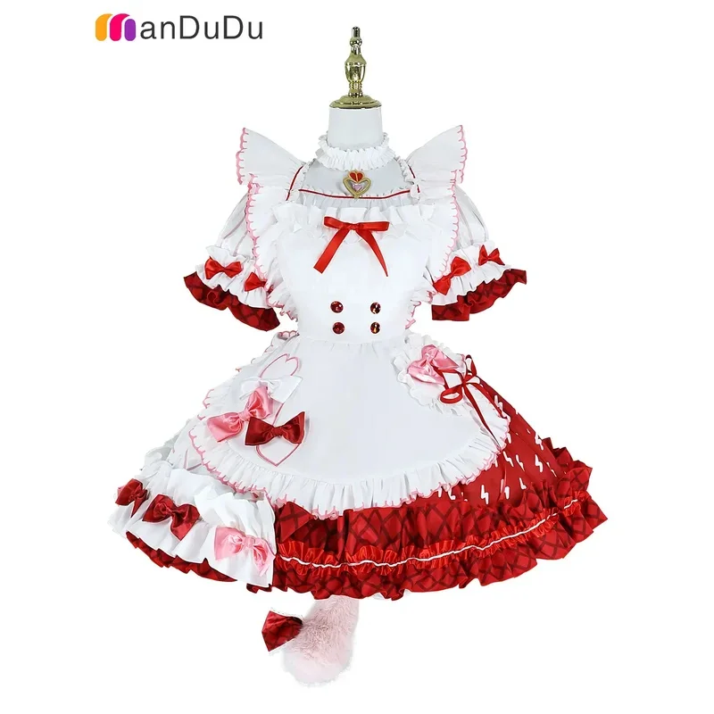 qq34Goldenglow الفرسان السوسي بريق تأثيري حلي لعب الأدوار فستان Hallowmas زهرة البيت الشاي شعر مستعار للحفلات الرسوم المتحركة Pr #5