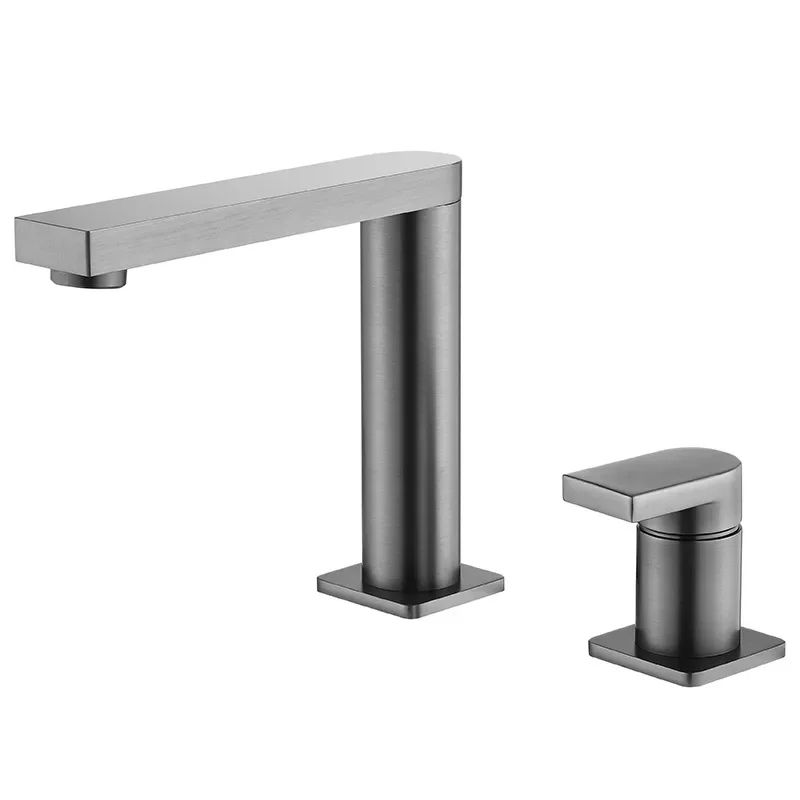 

All-copper washstand double-hole washbasin faucet bathroom bathroom hot and cold double-control washbasin faucet FT2507