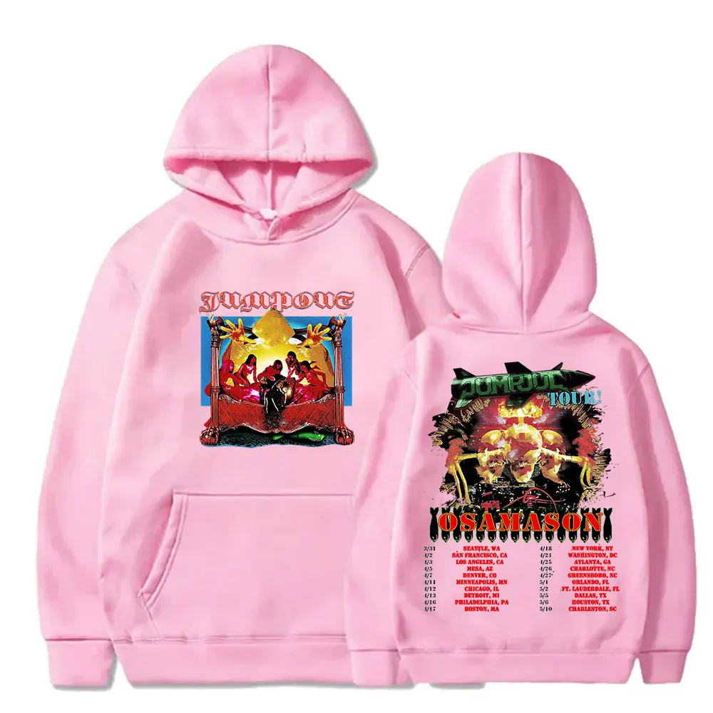 Osamason skok vyndat túra 2025 merch mikiny cosplais ženy muži móda hiphop pouliční oblečení mikiny pulovry