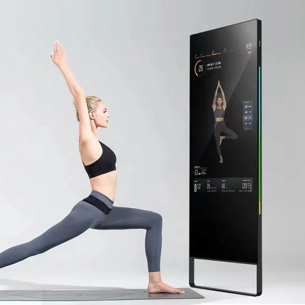 

32 43 Inch Intelligent Fitness Display Mirror Interactive Touch Screen Mirror Magic Mirror For Gym Center And Home