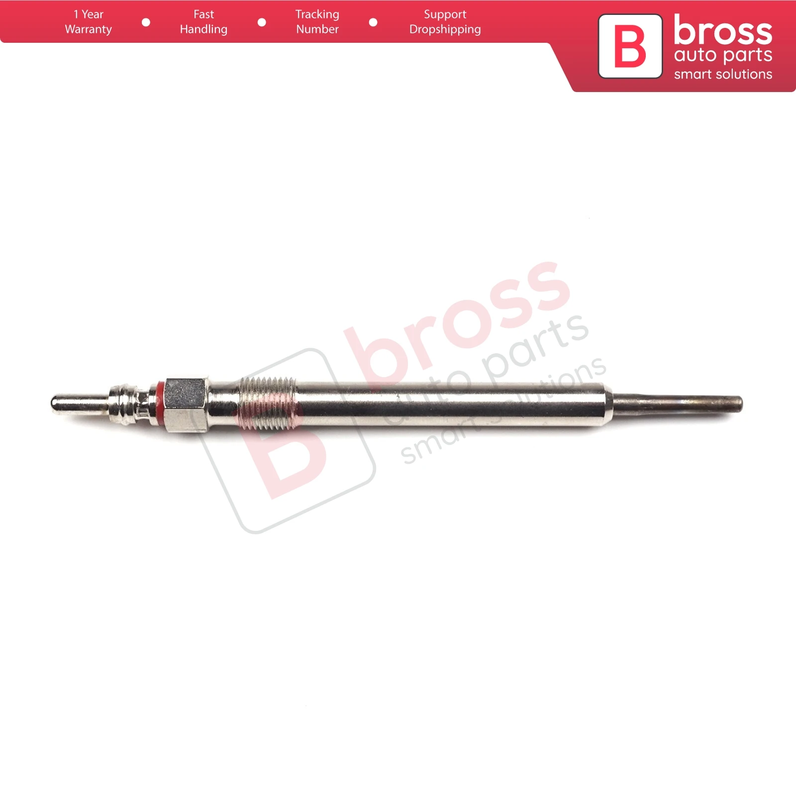 

Bross Auto Parts BGP17 1 Piece Heater Glow Plugs 0250403009, 03L963319A, GE115, GE108, 0100266040 for VW Audi Seat Skoda