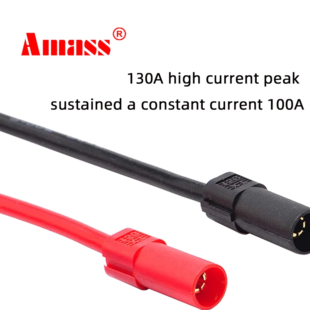 Amass XT150 XT150 connector 6mm Banana Bullet Plug 130 High Rated Amps Male Female Adapter Gold Plated for RC ESC Charger Lead