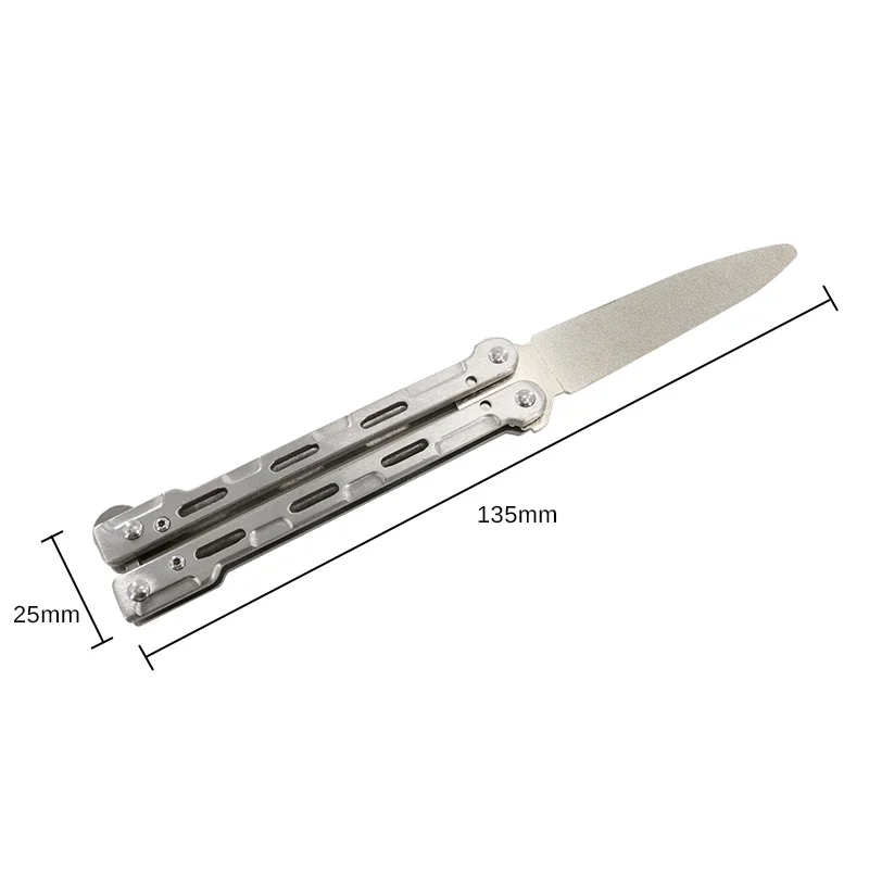 DMD Portable Double Side Sharpener Knife  400 600 Grit Durable Diamond Folded Knife Sharpener Outdoor Tool h3