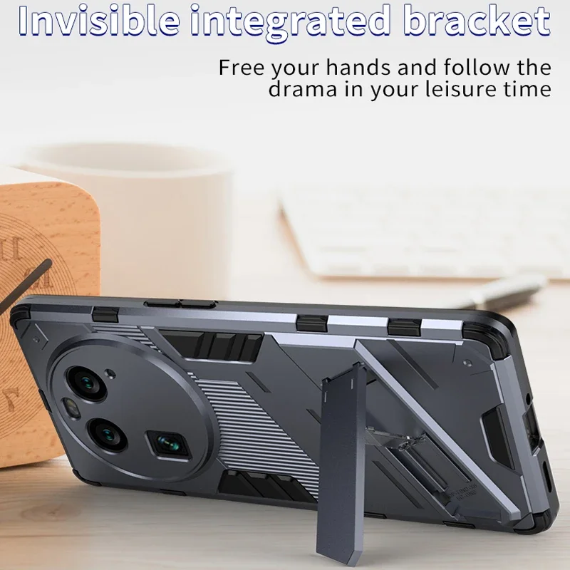 حافظة مدرعة مضادة للصدمات Ypm5 لهاتف OPPO Find X6 Pro X 6 X6Pro حامل ممتص الصدمات واقي خلفي لهاتف Realme C51 C53 C55