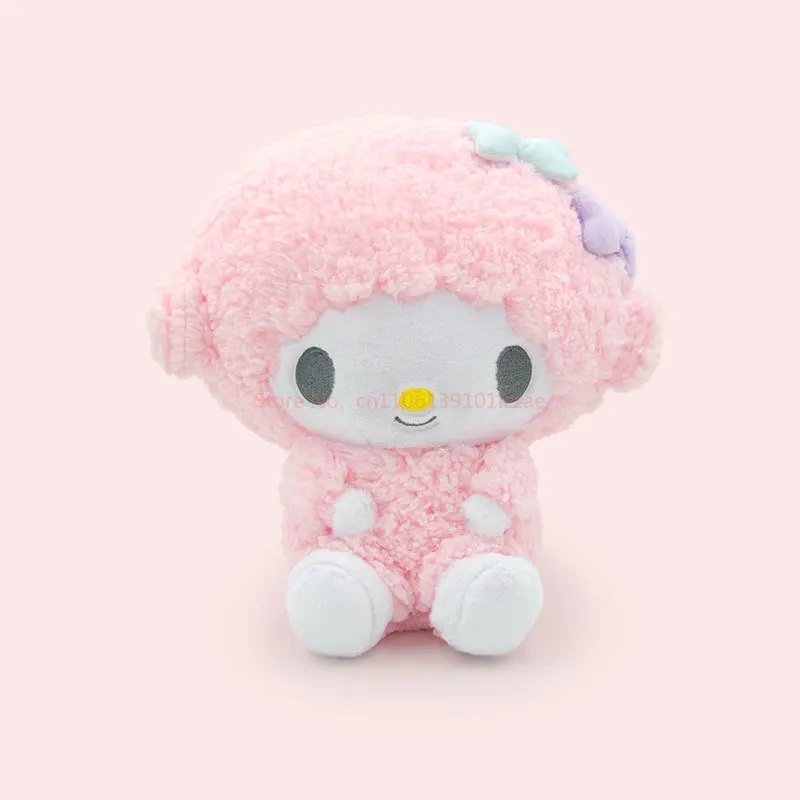 Sanrio Piano Series Little Lamb Plush Cartoon Doll Kawaii Toy Marumofubiyorie Backpack Keychain Doll Bag Pendant Christmas Gift