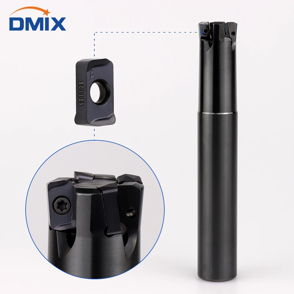 Bild 7: Der DMIX MFH03R Fast-Feed-Fräskopf MFH ist für das Fräswerkzeug LOGU03 aus Hartlegierung mit Stiftenfräswerkzeug LOGU0303 geeignet