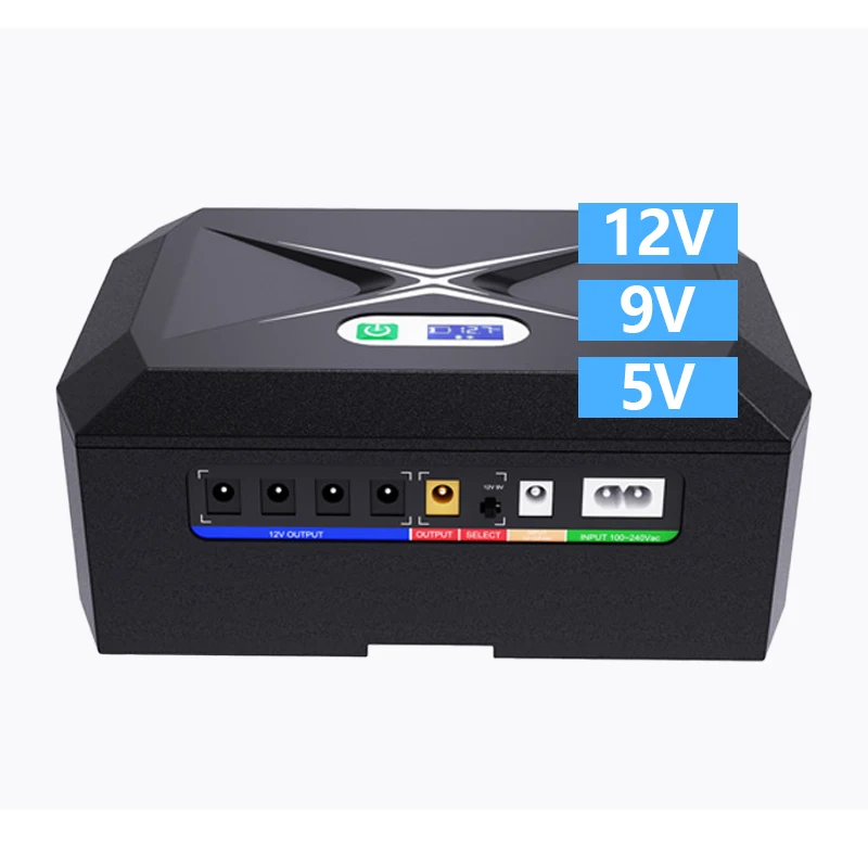 Effective Output Dc Mini Ups For Router And Pour 9V 12V 15V 24V 48V For Wifi Router 20000Mah 48000Mah Ups