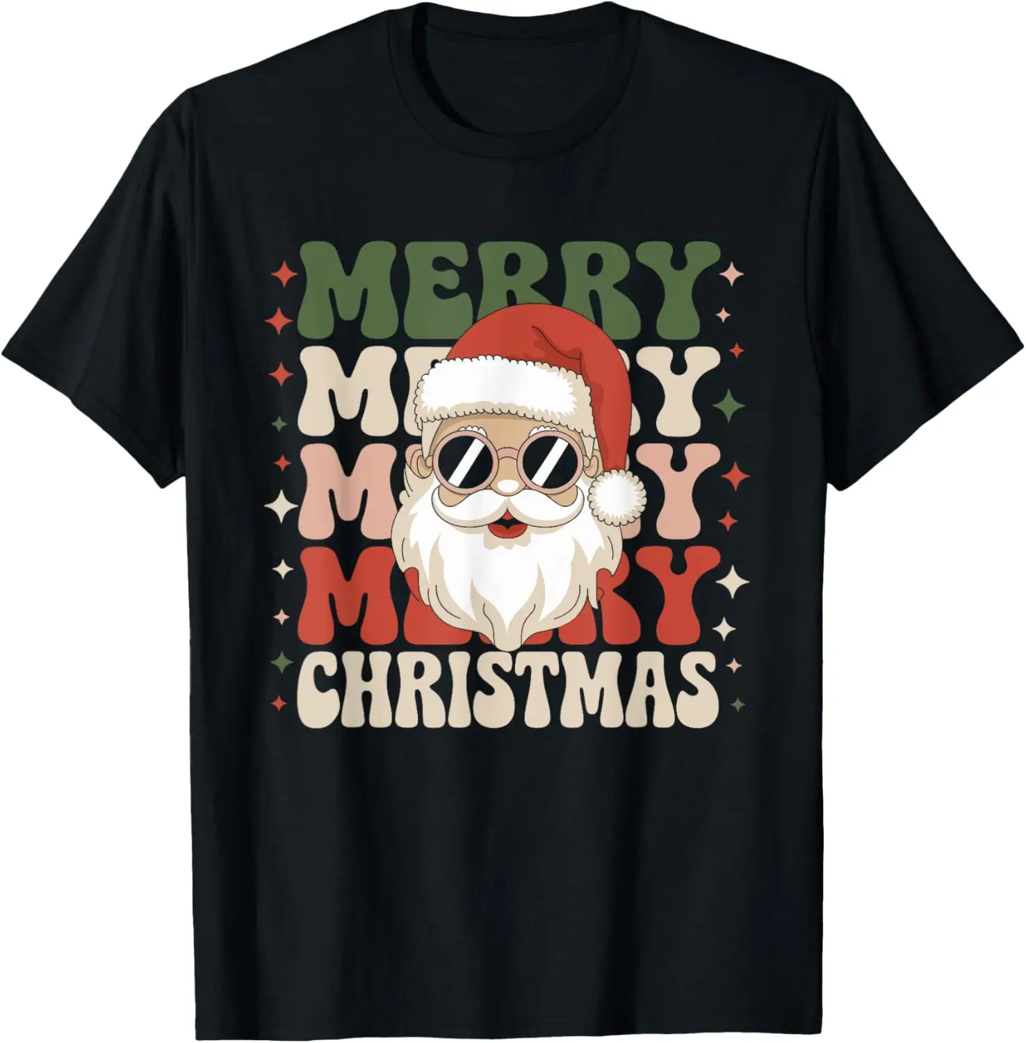 

Merry Christmas Retro Santa Claus Holiday Party T-Shirt