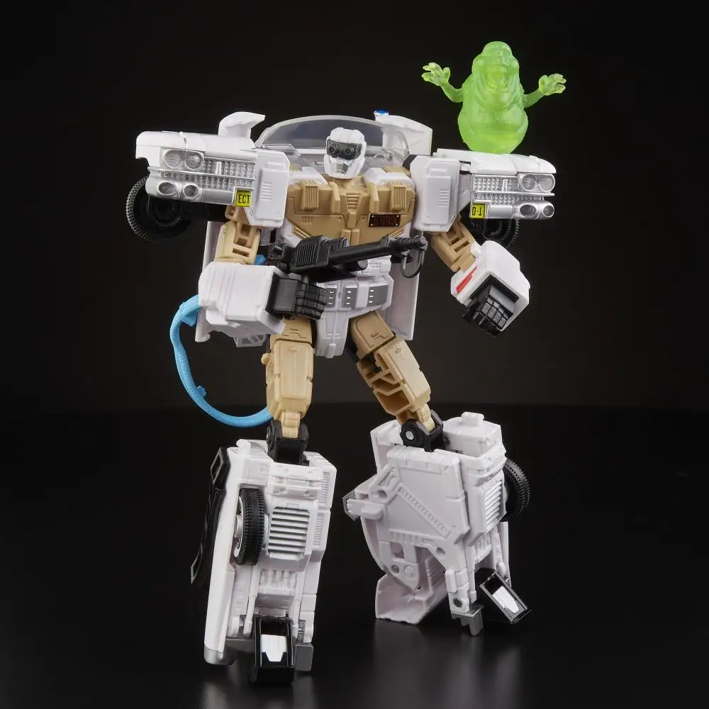 Transformers colaborativo Ghostbusters X Transformers Ectotron figura coleccionable juguete regalo de vacaciones