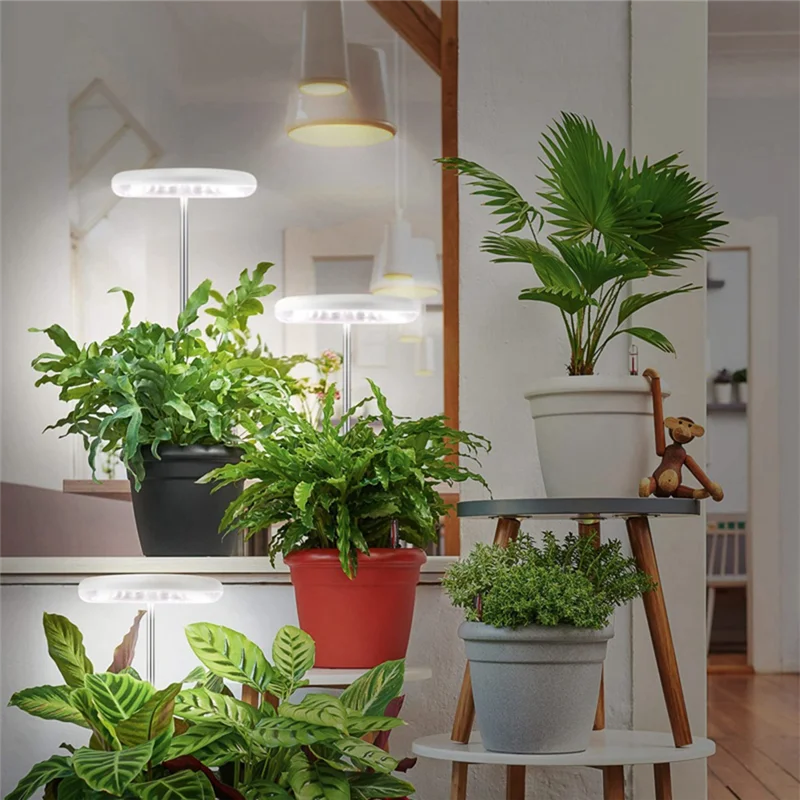 COFA-Rolant Grow Light, светодиодная лампа для выращивания растений, полный спектр для комнатных растений, бонсай, регулируемая по высоте, с регулируемой яркостью и автоматическим таймером
