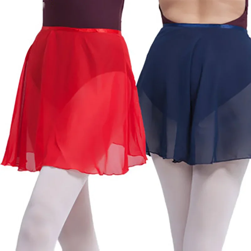 Professional Ballet Tutus Adult Chiffon  Gymnastics Skirt for Women Girls  Dance Costume  Skate Wrap Scarf