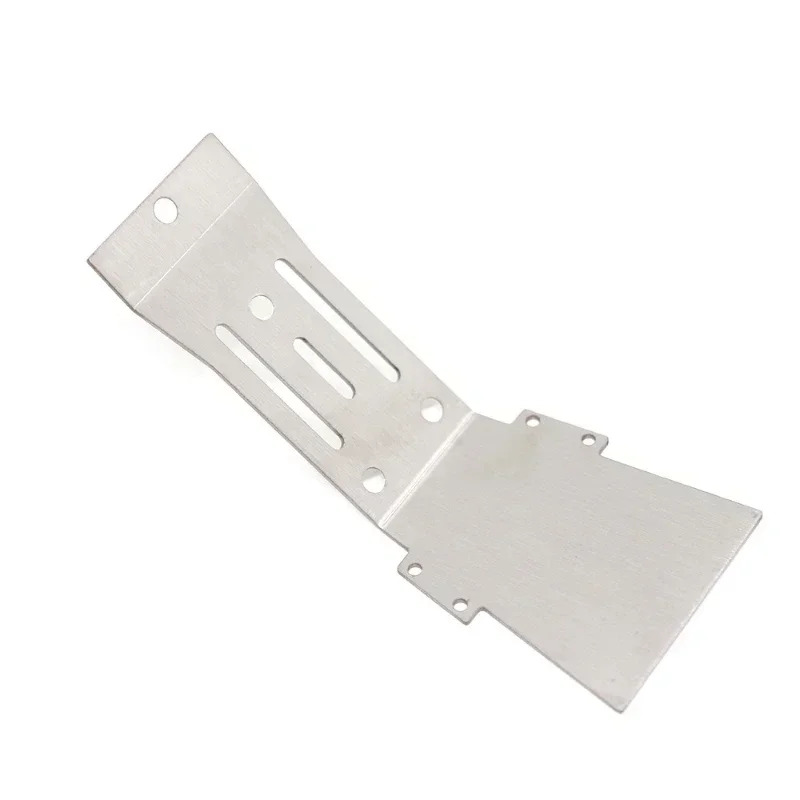 Protetor de armadura de chassi placa antiderrapante rc carro atualizações peças de aço inoxidável para yikong df7 1/7 caminhão de curso curto
