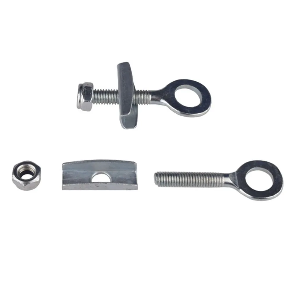 

2Pcs Bike Steel Banjo Chain Tensioners Fixed Gear Bicycle Chain Adjust Bolt For 3/8inch Axles Bicycle Wheel Fixing Accessories
