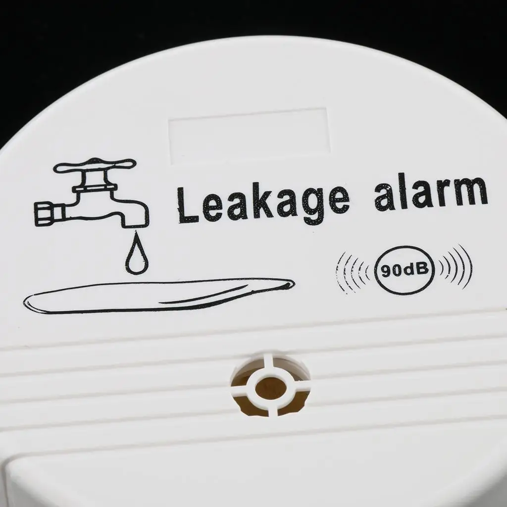 9V Battery Power Wireless Water Leakage Sensor Detector Alarm 3.15x1.18 inch